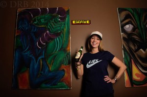 girl in skateboard t-shirt