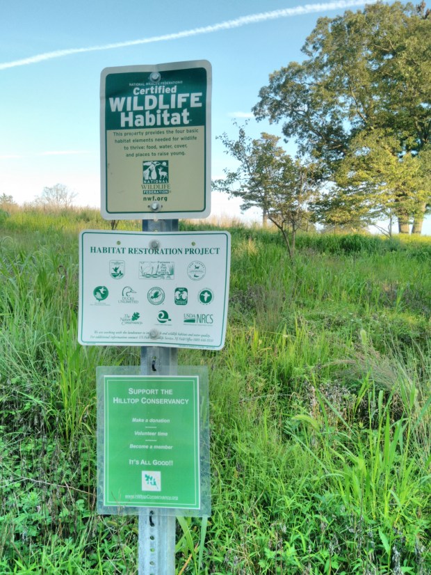 Certified wildlife habitat NWF sign