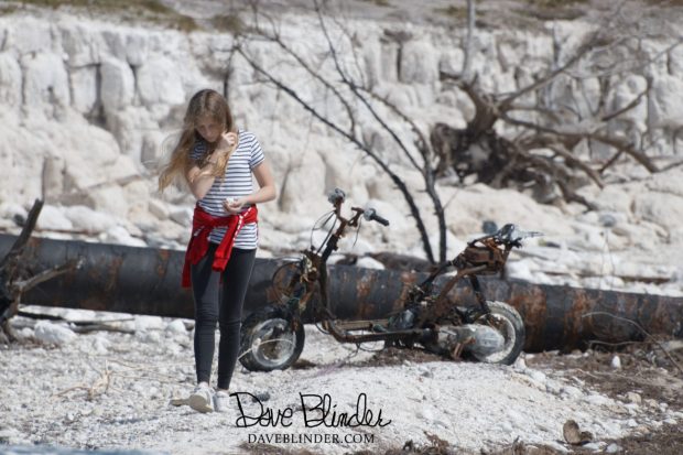 Girl on beach picture